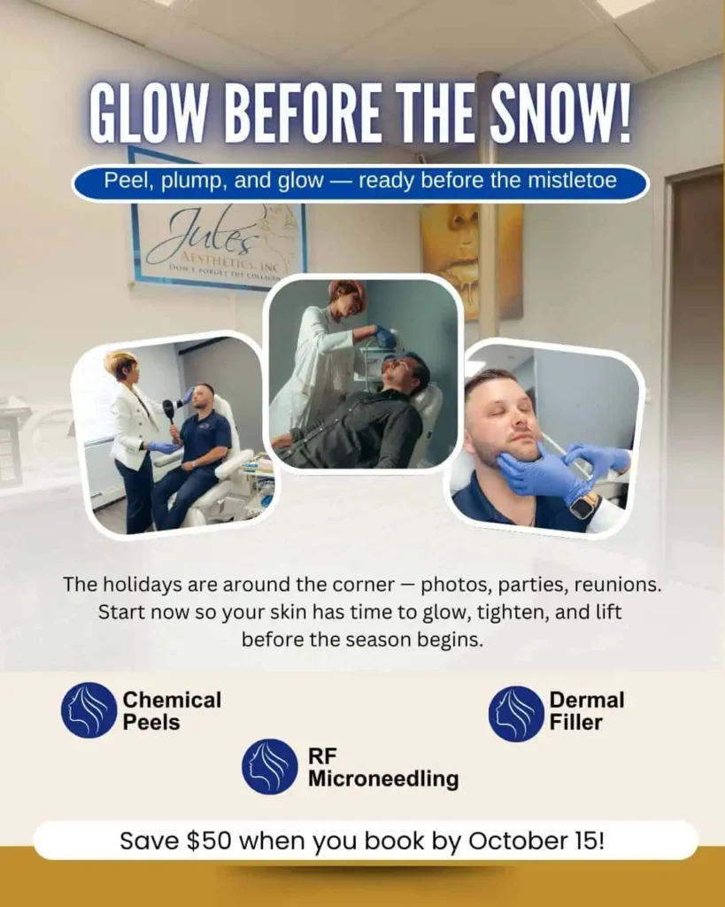 Jules Aesthetics October Specials- Chemical peels, RF Microneedling, Dermal Fillers