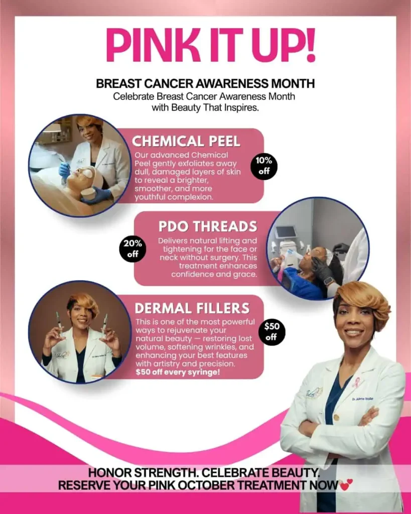 Pink October Beauty Specials – Jules Aesthetics Med Spa