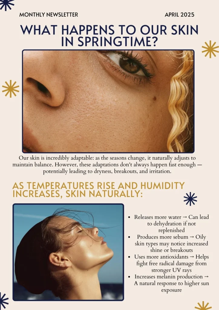 Jules Aesthetics April newsletter | Skin in Springtime