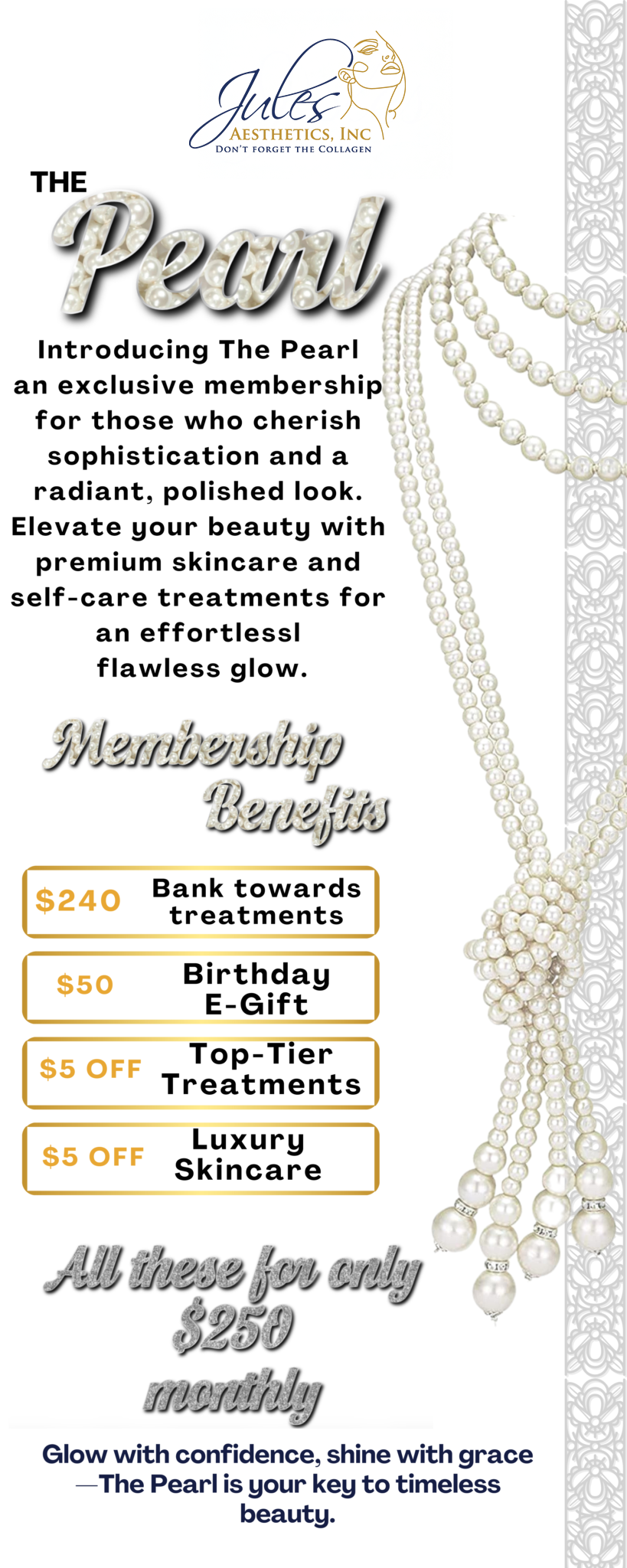 The Pearl Membership | Jules Aesthetics