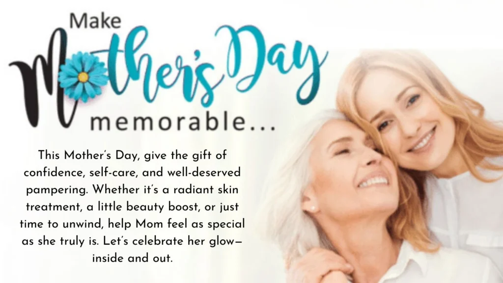 Jules Aesthetics newsletter may cover | Mother's Day